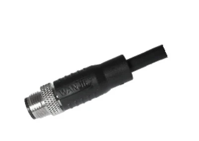 Sciath Dhíreach Fireann M12 Cábla PVC 12PIN